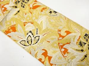 アンティーク　唐花模様織り出し袋帯（材料）